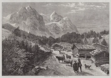 Rosenlaui, Zwitserland, Winter